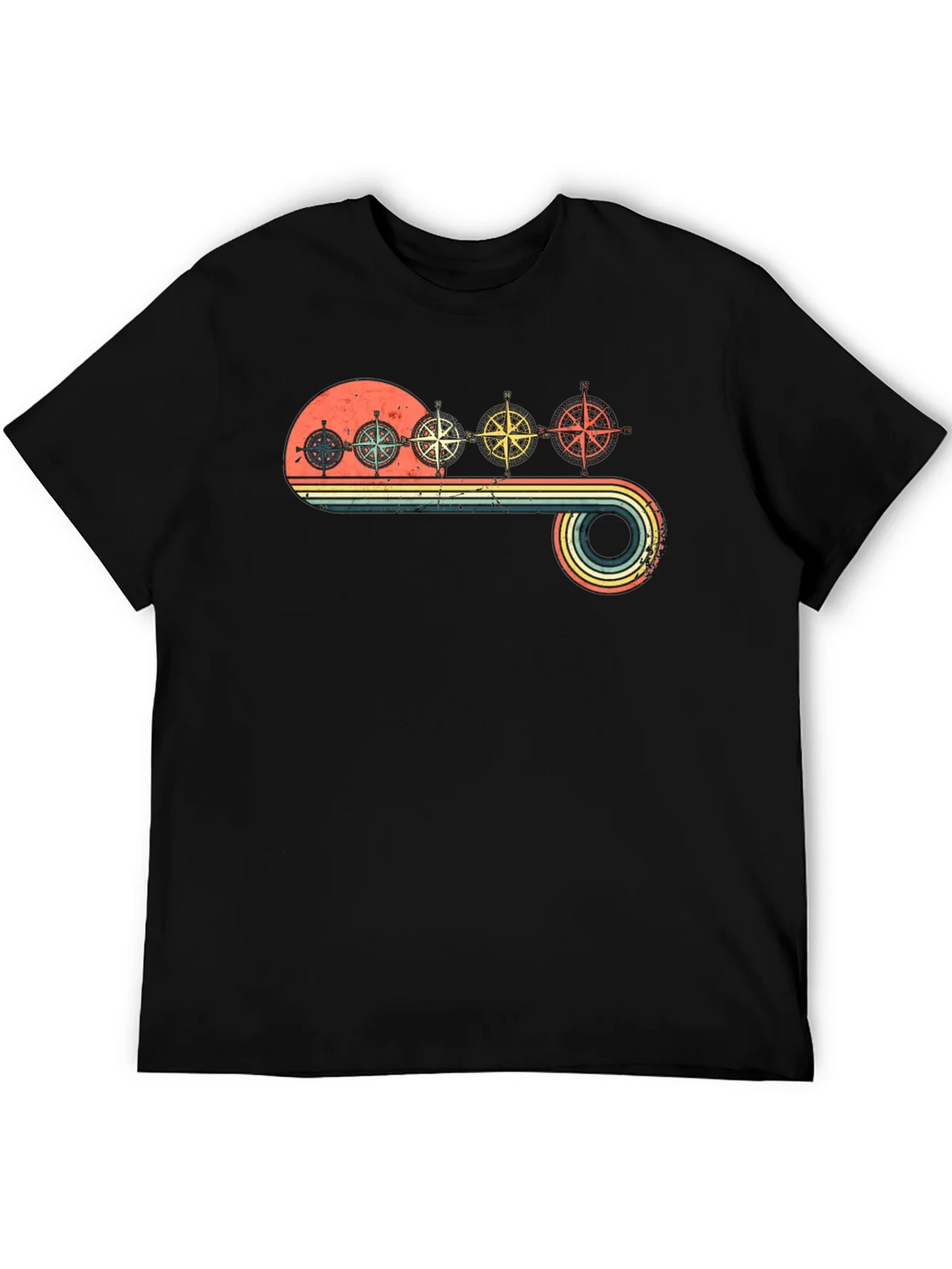 Vintage Compass T-Shirt - Retro Nautical Design product image 5
