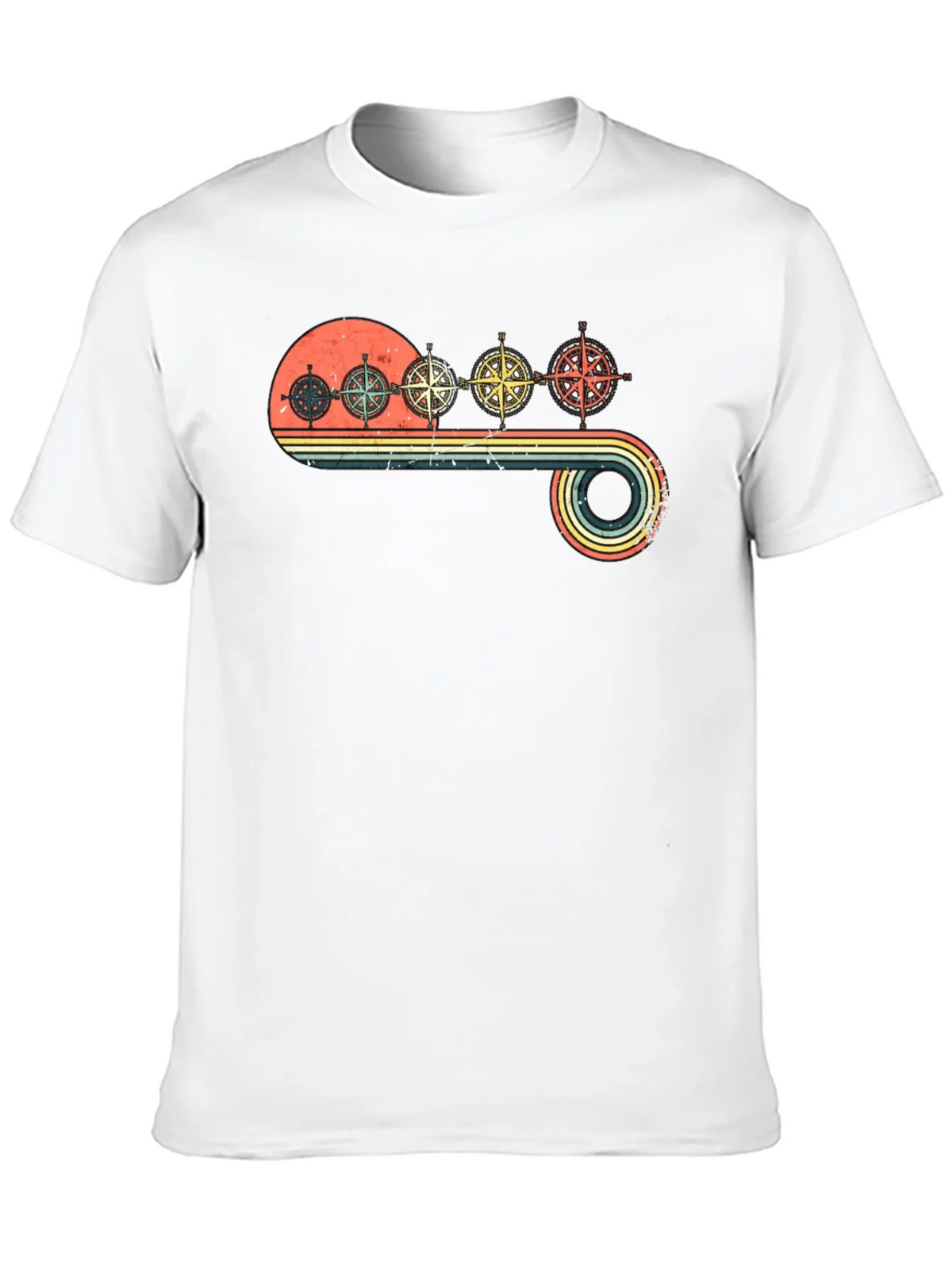 Vintage Compass T-Shirt - Retro Nautical Design product image 9