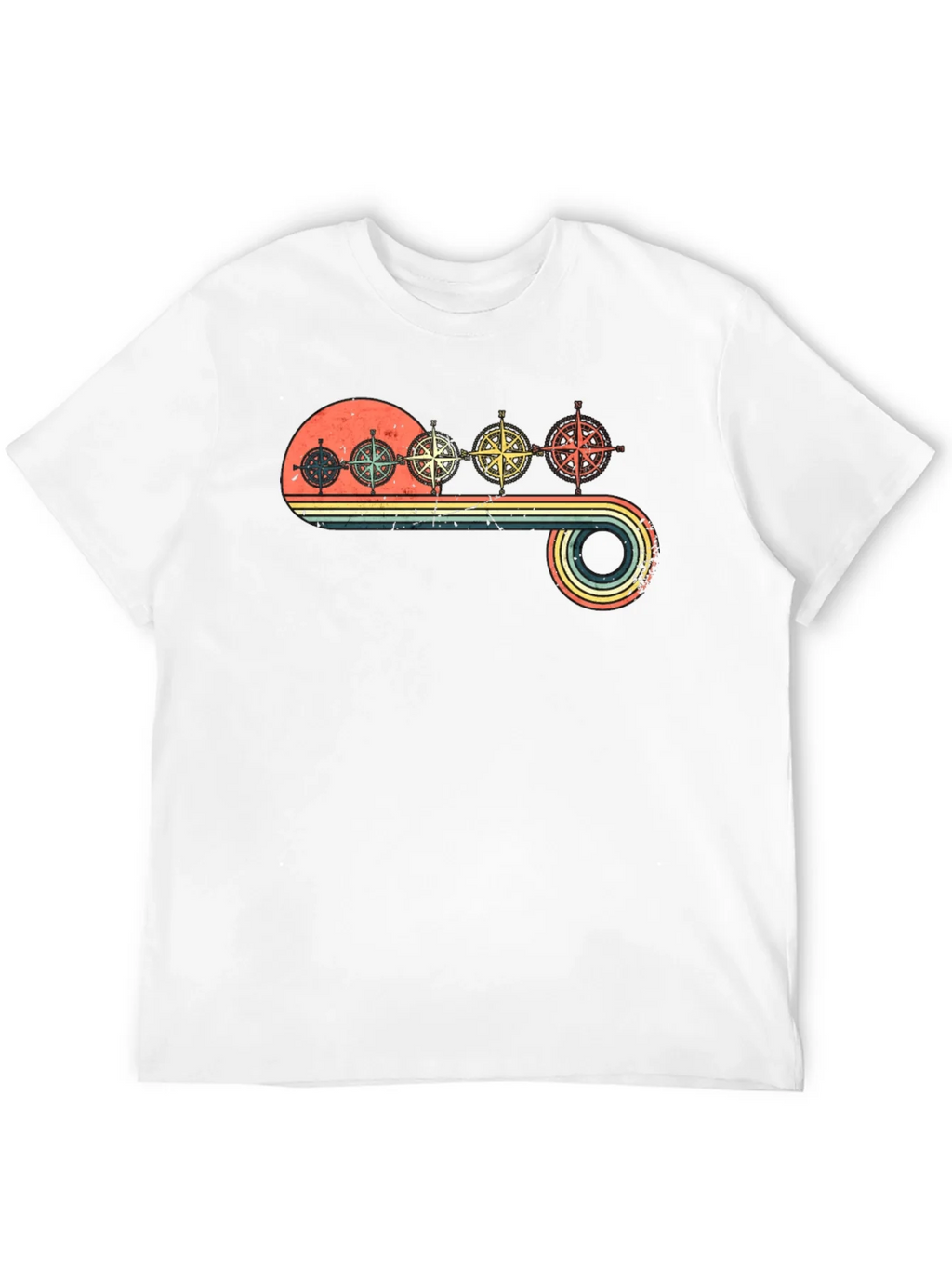 Vintage Compass T-Shirt - Retro Nautical Design product image 11