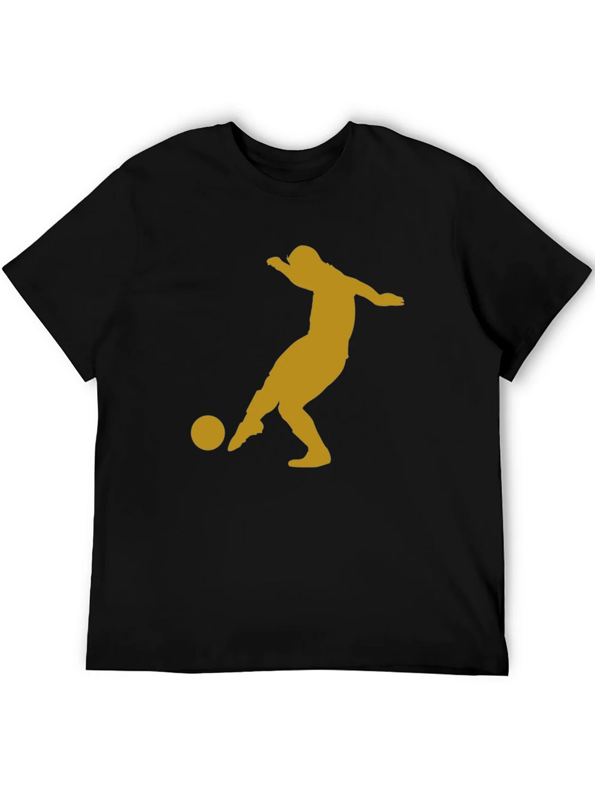 Soccer Player Graphic Tee - Black T-Shirt product image 5