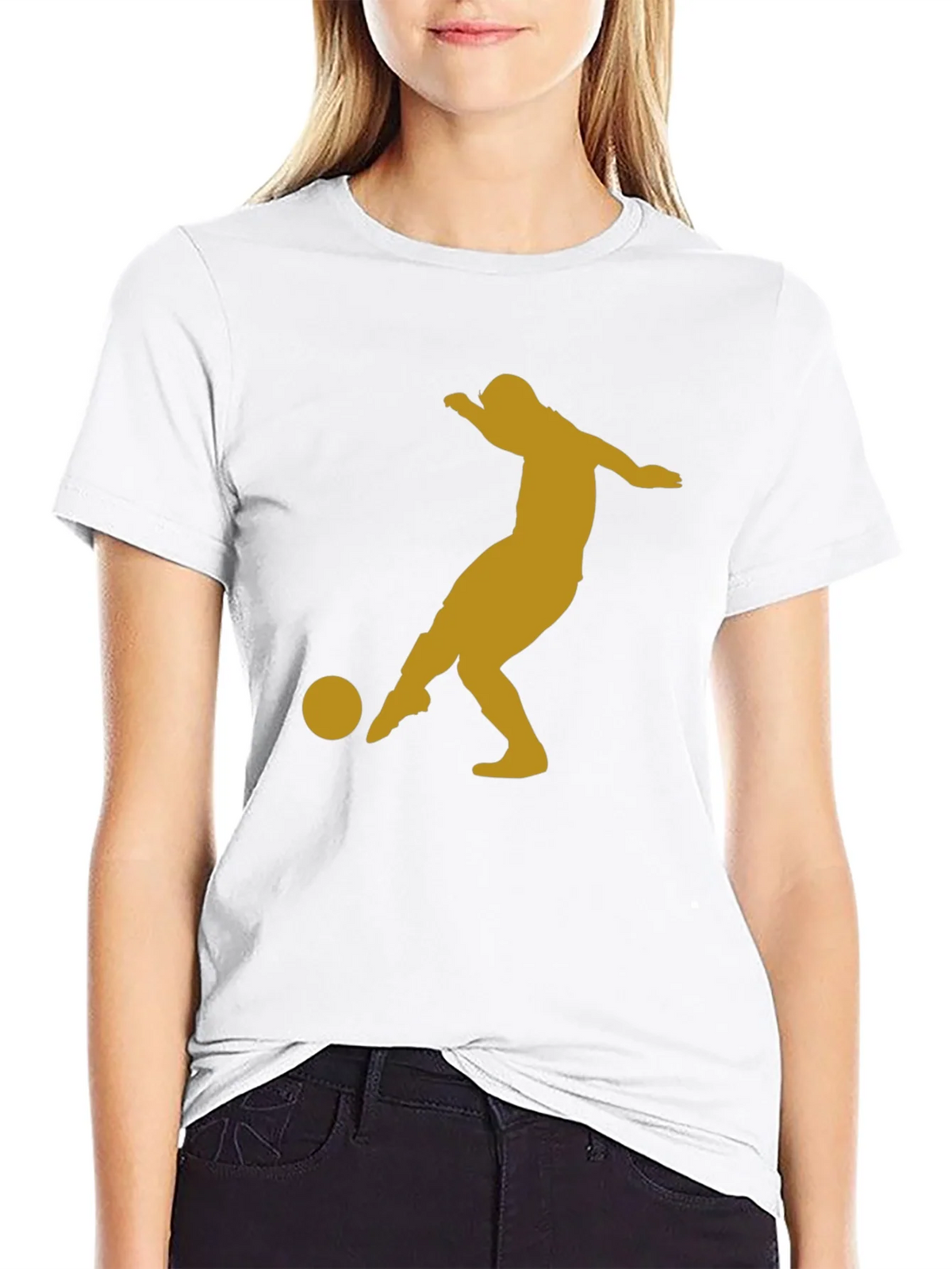 Soccer Player Graphic Tee - Black T-Shirt product image 8
