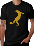 Soccer Player Graphic Tee - Black T-Shirt product image 1