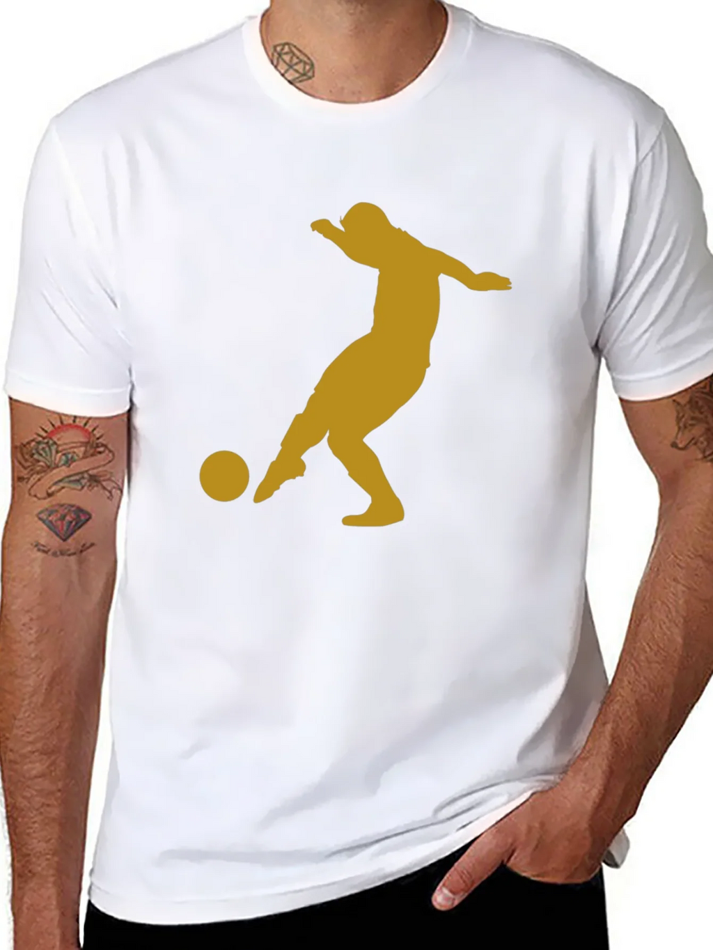 Soccer Player Graphic Tee - Black T-Shirt product image 7
