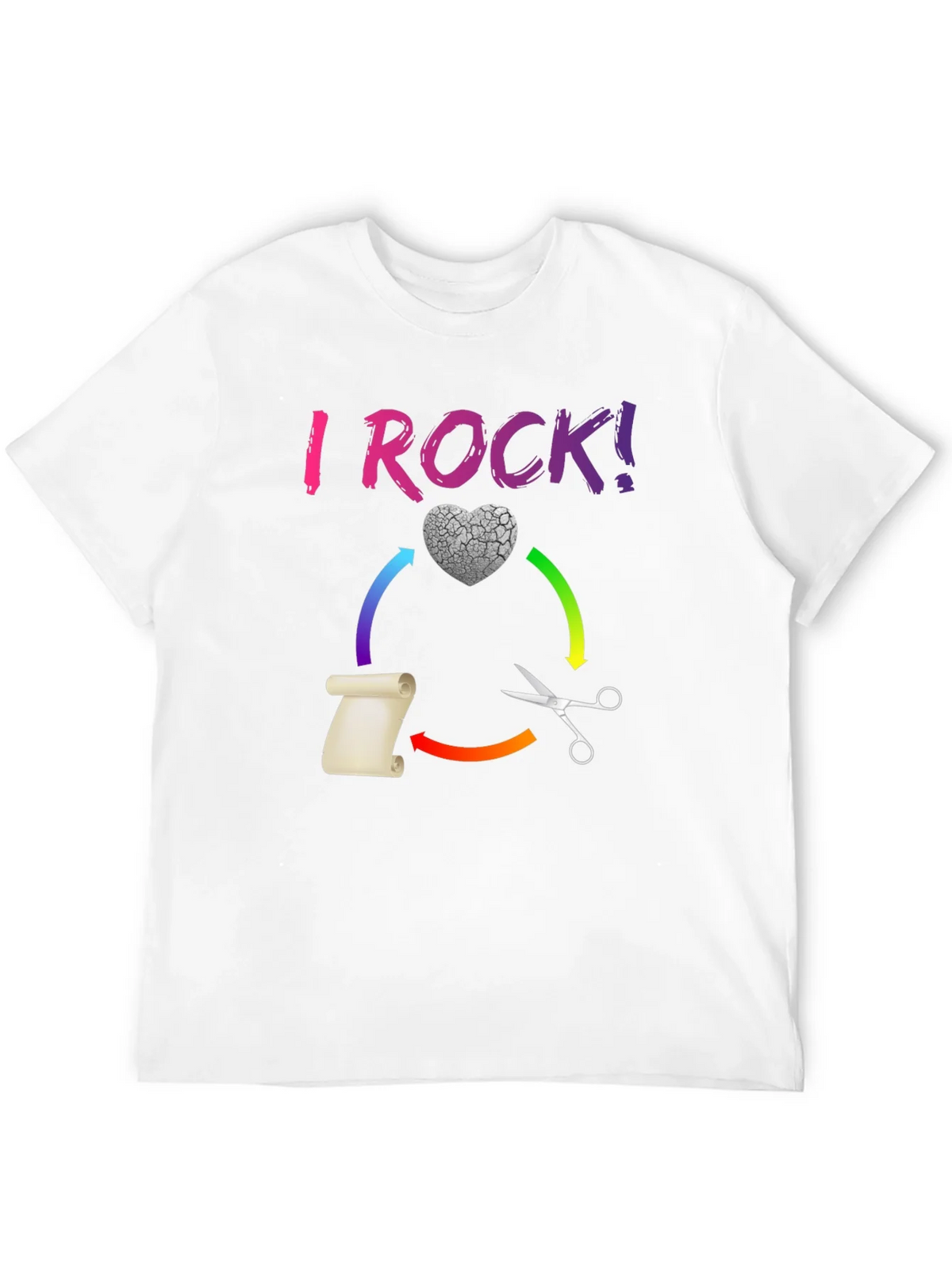 I ROCK! Paper Scissors Novelty T-Shirt product image 11