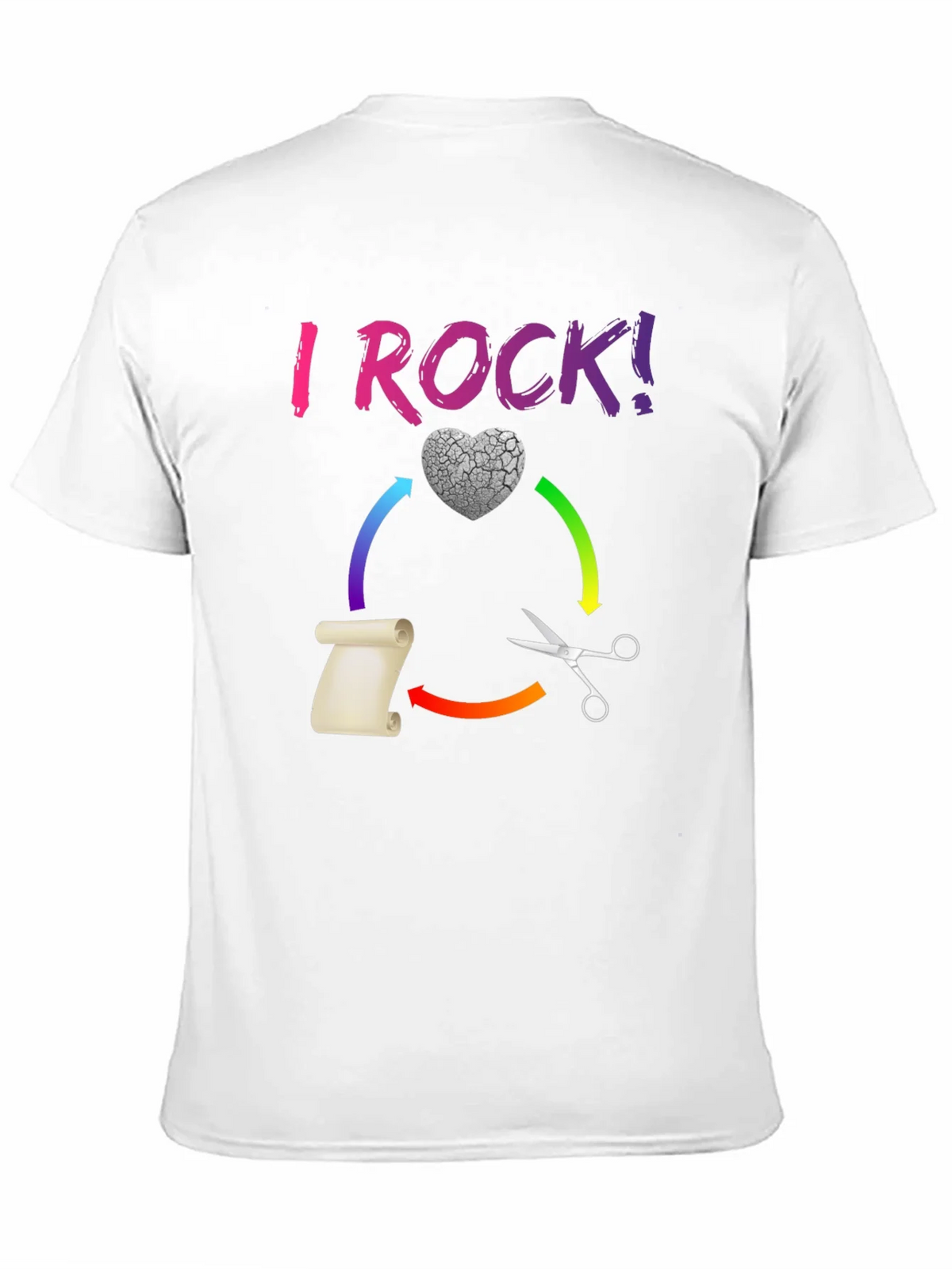 I ROCK! Paper Scissors Novelty T-Shirt product image 10