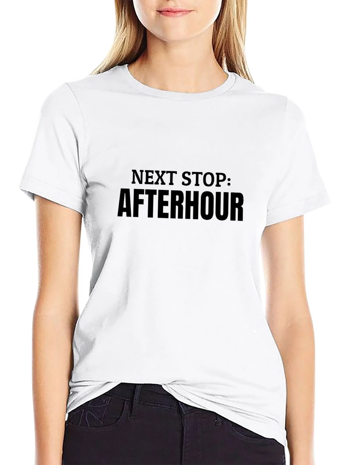 Next Stop: After Hour Graphic Tee - Black Cotton product image 8