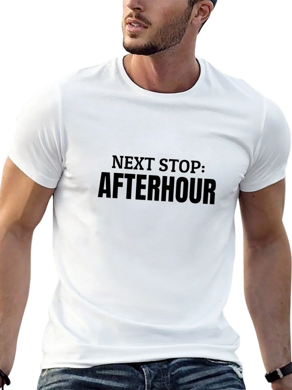 Next Stop: After Hour Graphic Tee - Black Cotton product image 12