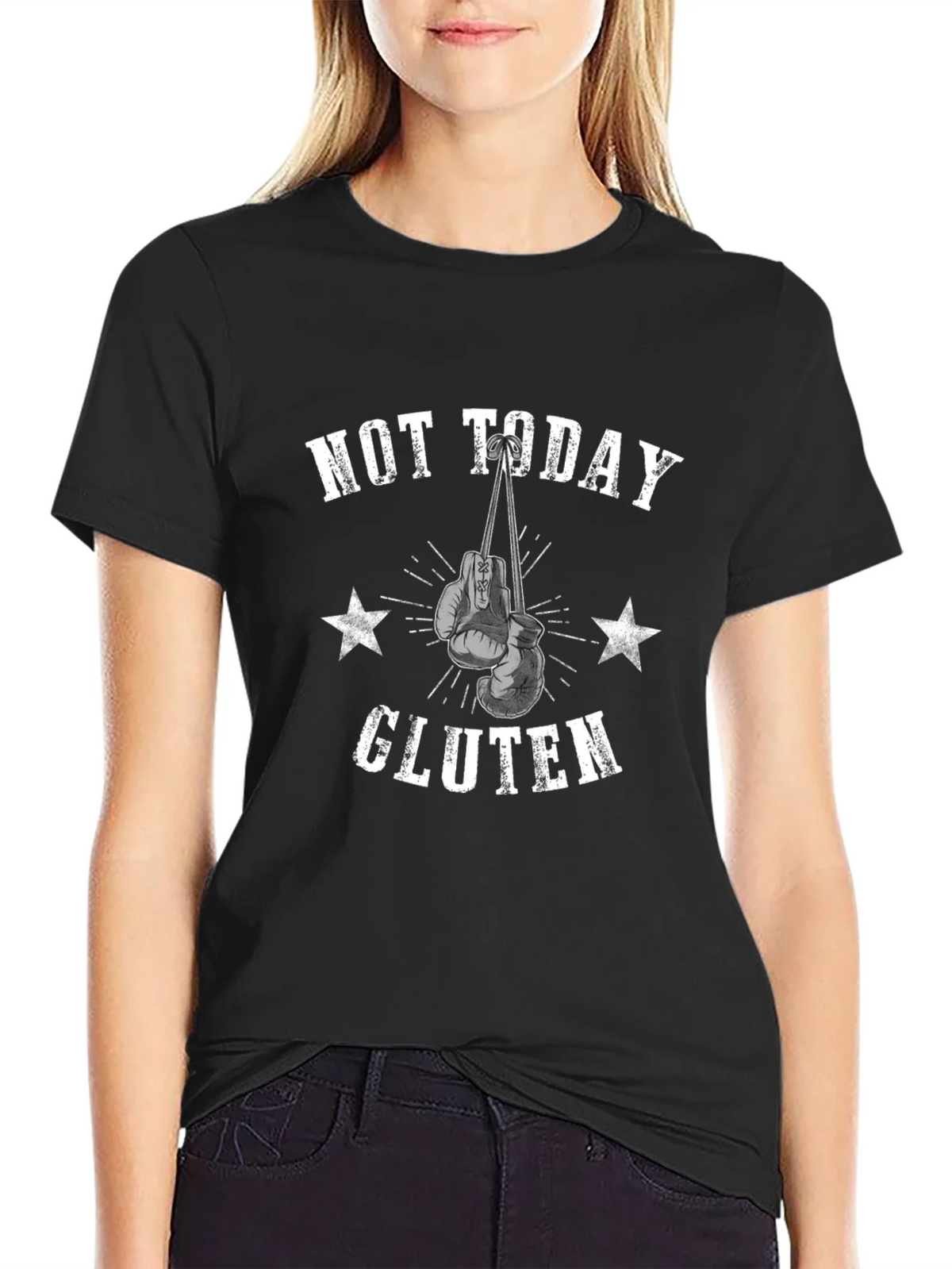Not Today Gluten Boxing Gloves Graphic T-Shirt product image 2