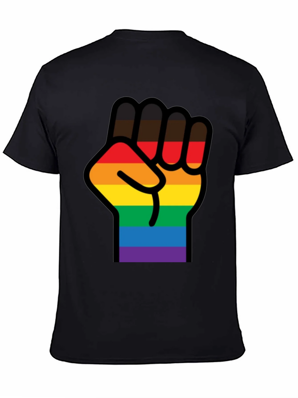 Pride Fist T-Shirt - Black LGBTQ Equality Tee product image 4