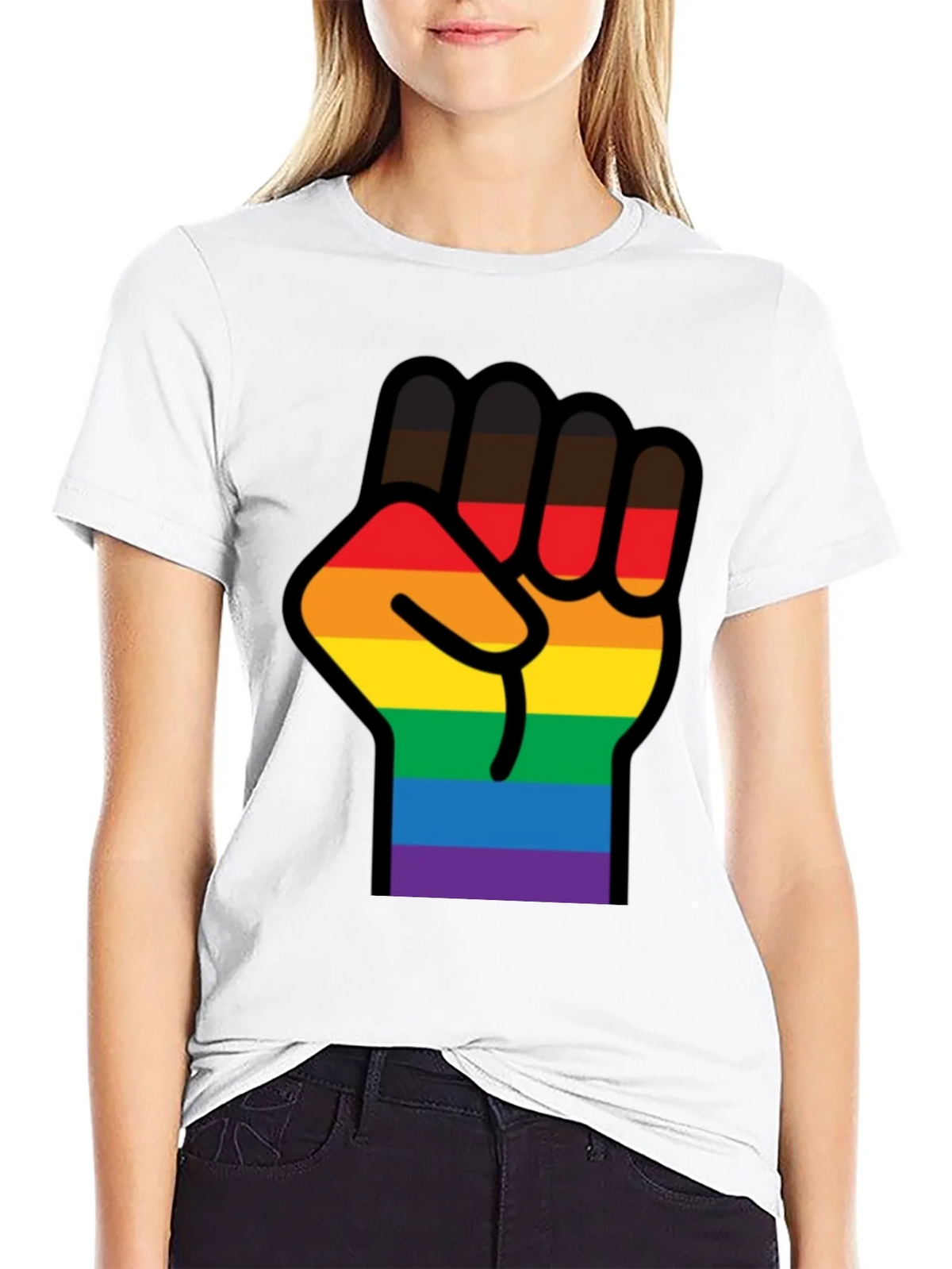 Pride Fist T-Shirt - Black LGBTQ Equality Tee product image 8
