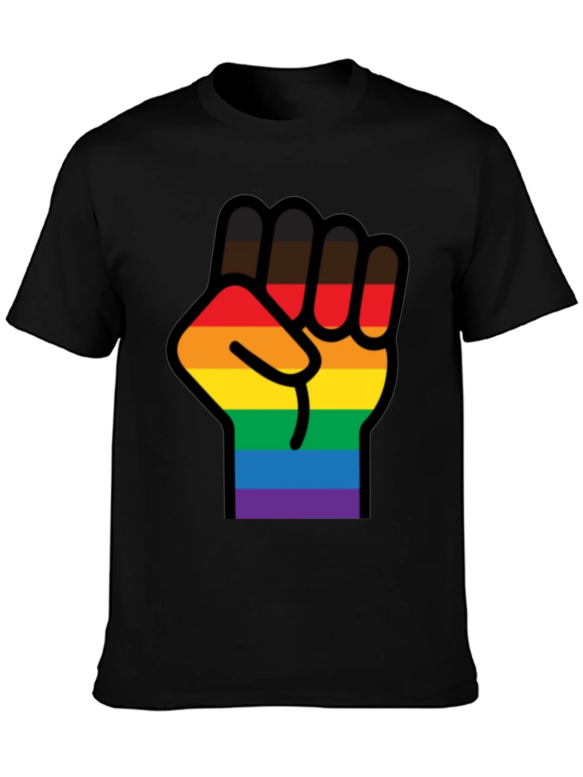 Pride Fist T-Shirt - Black LGBTQ Equality Tee product image 3