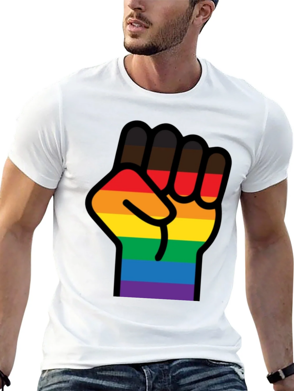 Pride Fist T-Shirt - Black LGBTQ Equality Tee product image 12