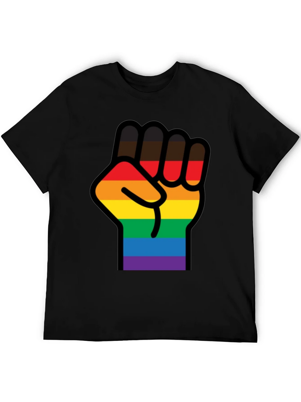 Pride Fist T-Shirt - Black LGBTQ Equality Tee product image 5