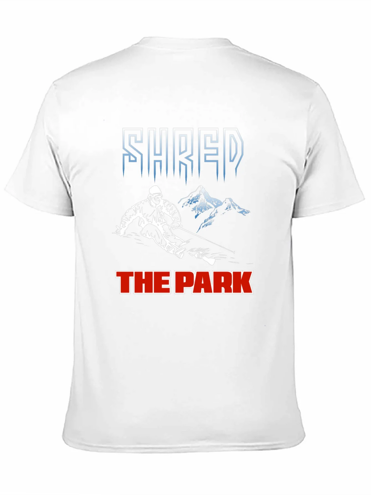 Shred The Park T-Shirt Skiing Snowboarding Tee product image 8