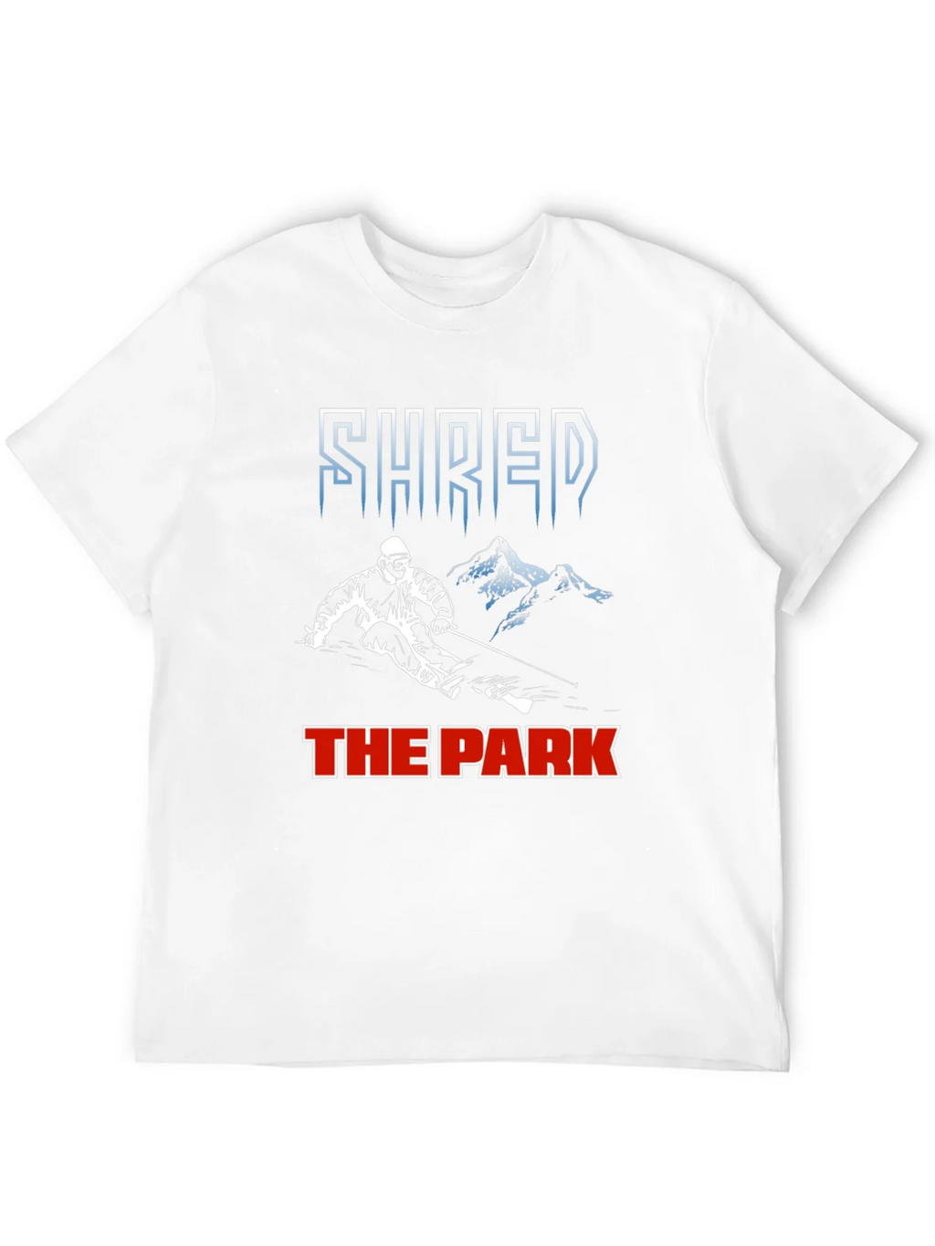 Shred The Park T-Shirt Skiing Snowboarding Tee product image 9