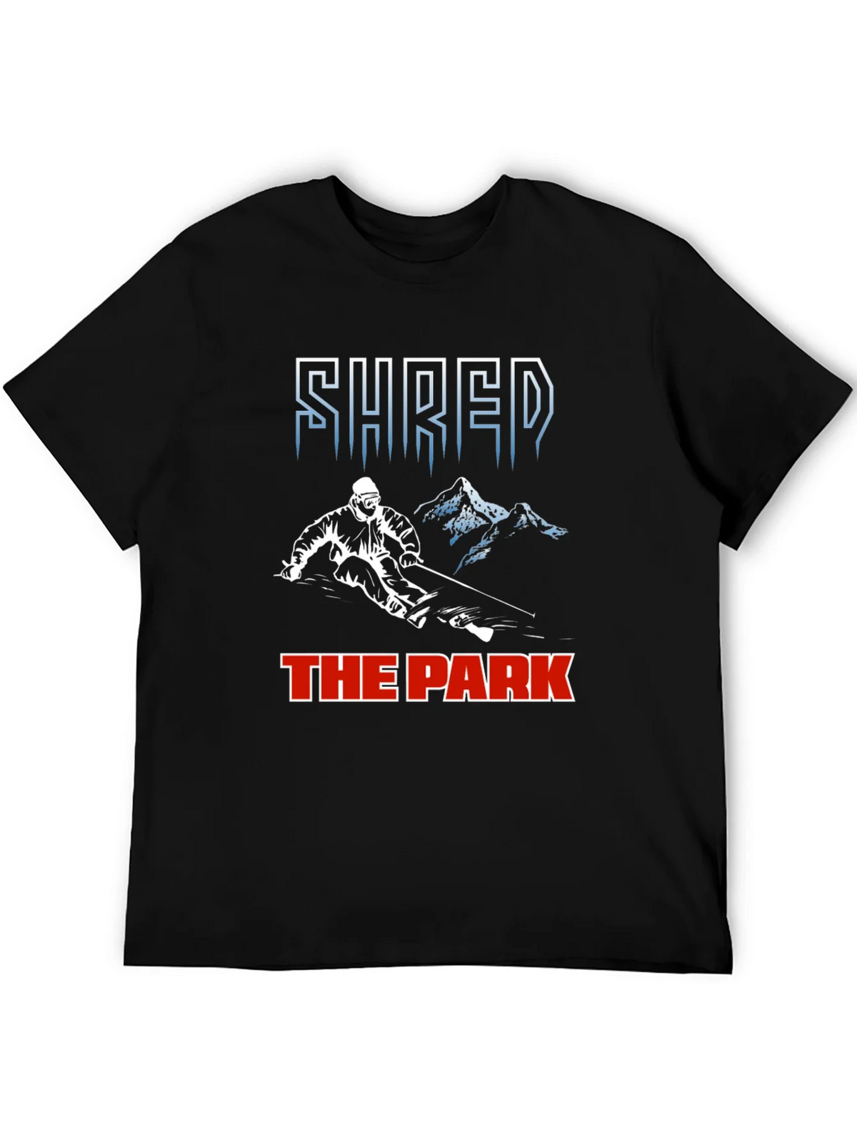 Shred The Park T-Shirt Skiing Snowboarding Tee product image 4
