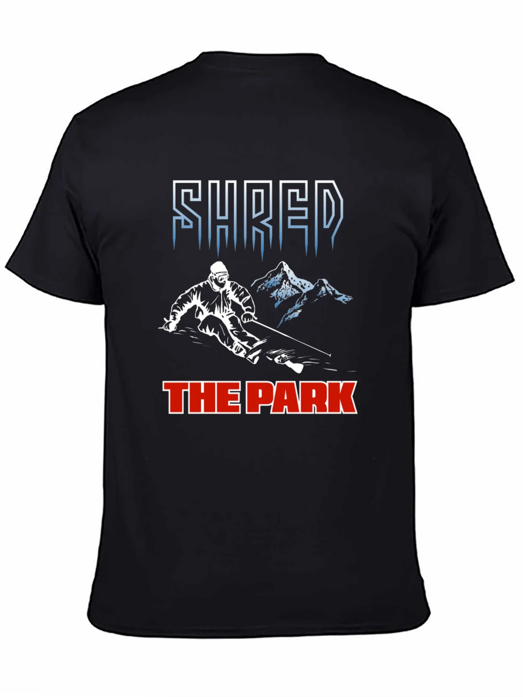 Shred The Park T-Shirt Skiing Snowboarding Tee product image 3