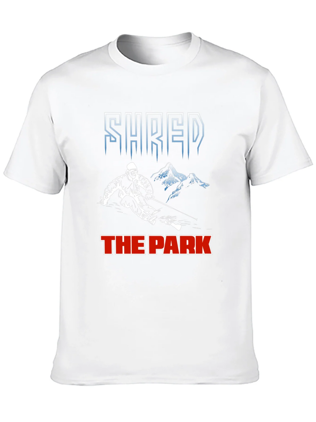 Shred The Park T-Shirt Skiing Snowboarding Tee product image 7