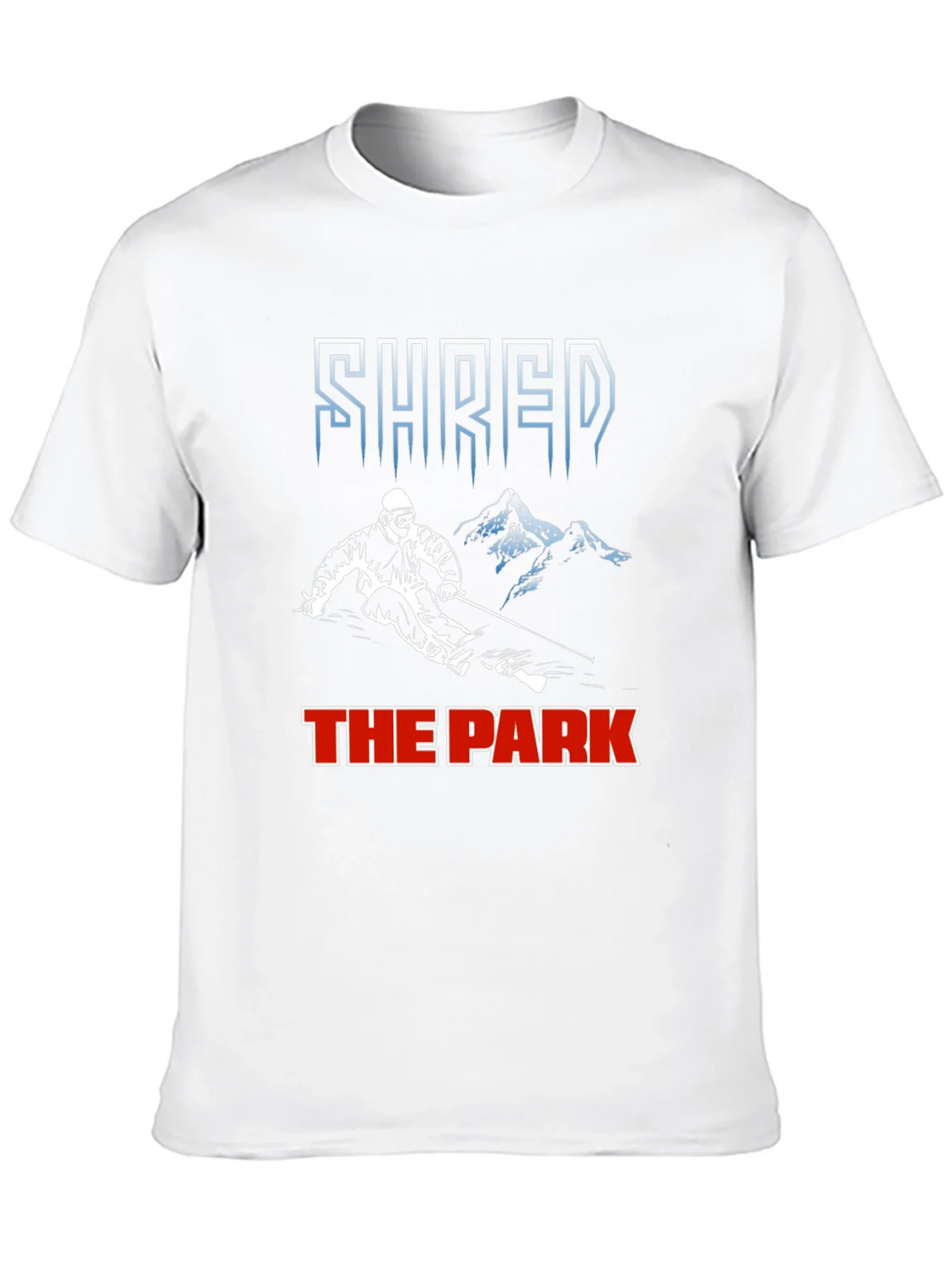 Shred The Park T-Shirt Skiing Snowboarding Tee product image 7