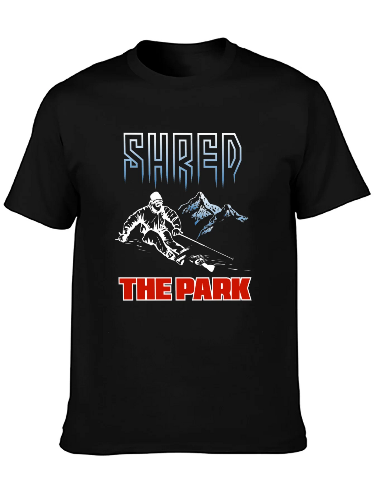 Shred The Park T-Shirt Skiing Snowboarding Tee product image 2