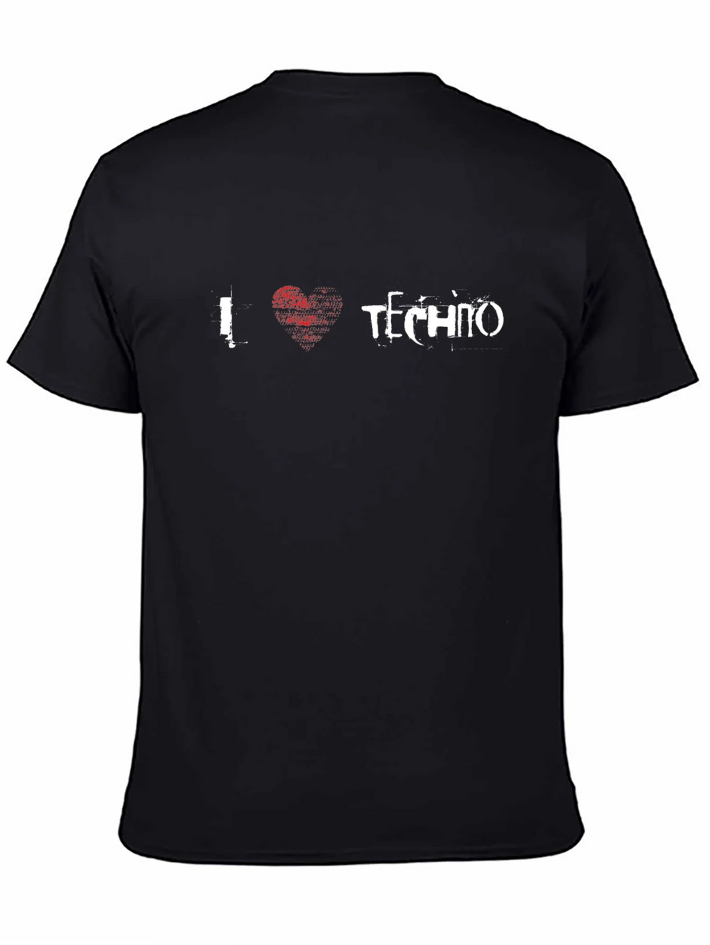 I Love Techno Black T-Shirt - Music Rave Apparel product image 4