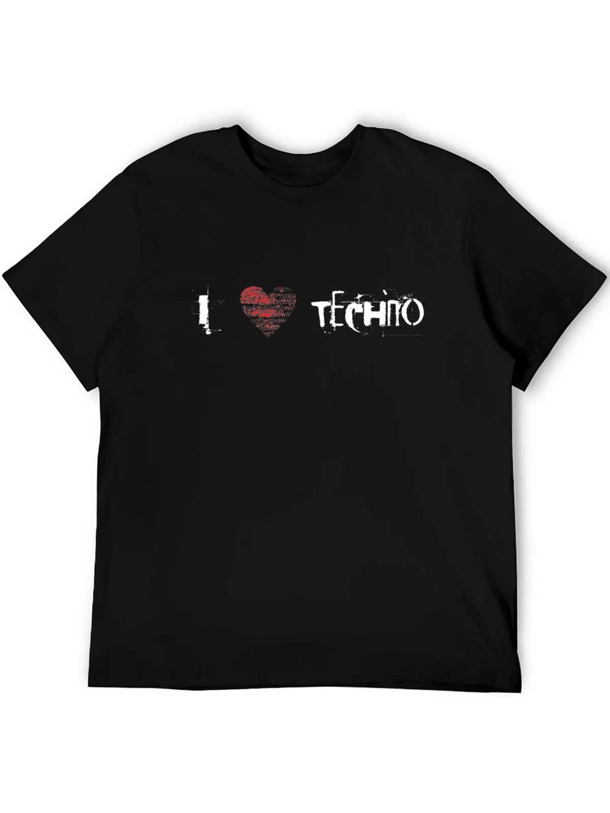 I Love Techno Black T-Shirt - Music Rave Apparel product image 5