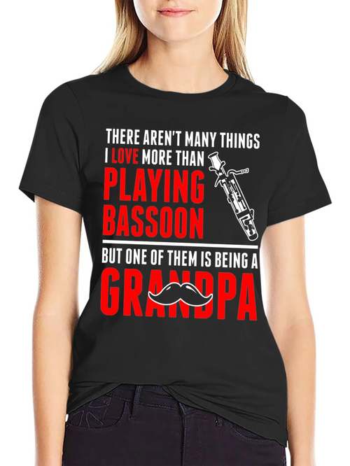 Bassoon Playing Grandpa T-Shirt product image 1
