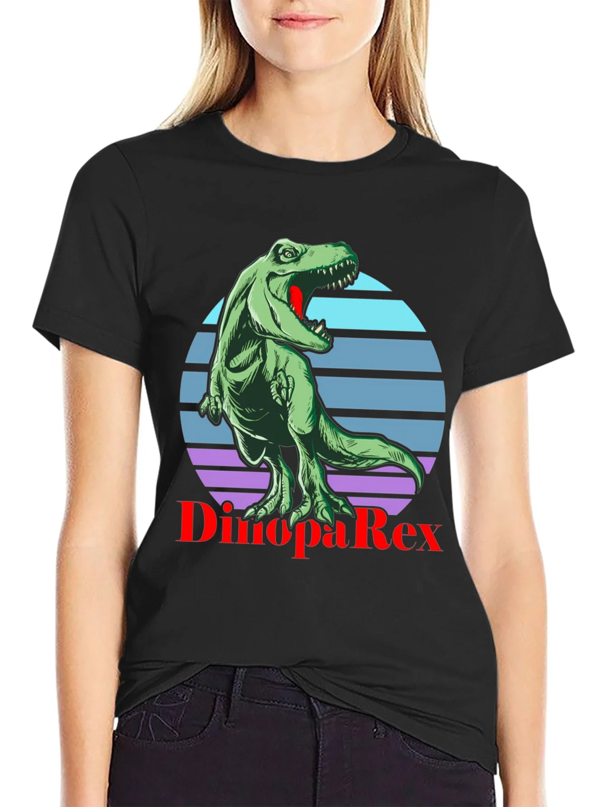 Dino PaRex T-Shirt - Retro Dinosaur Tee product image 2