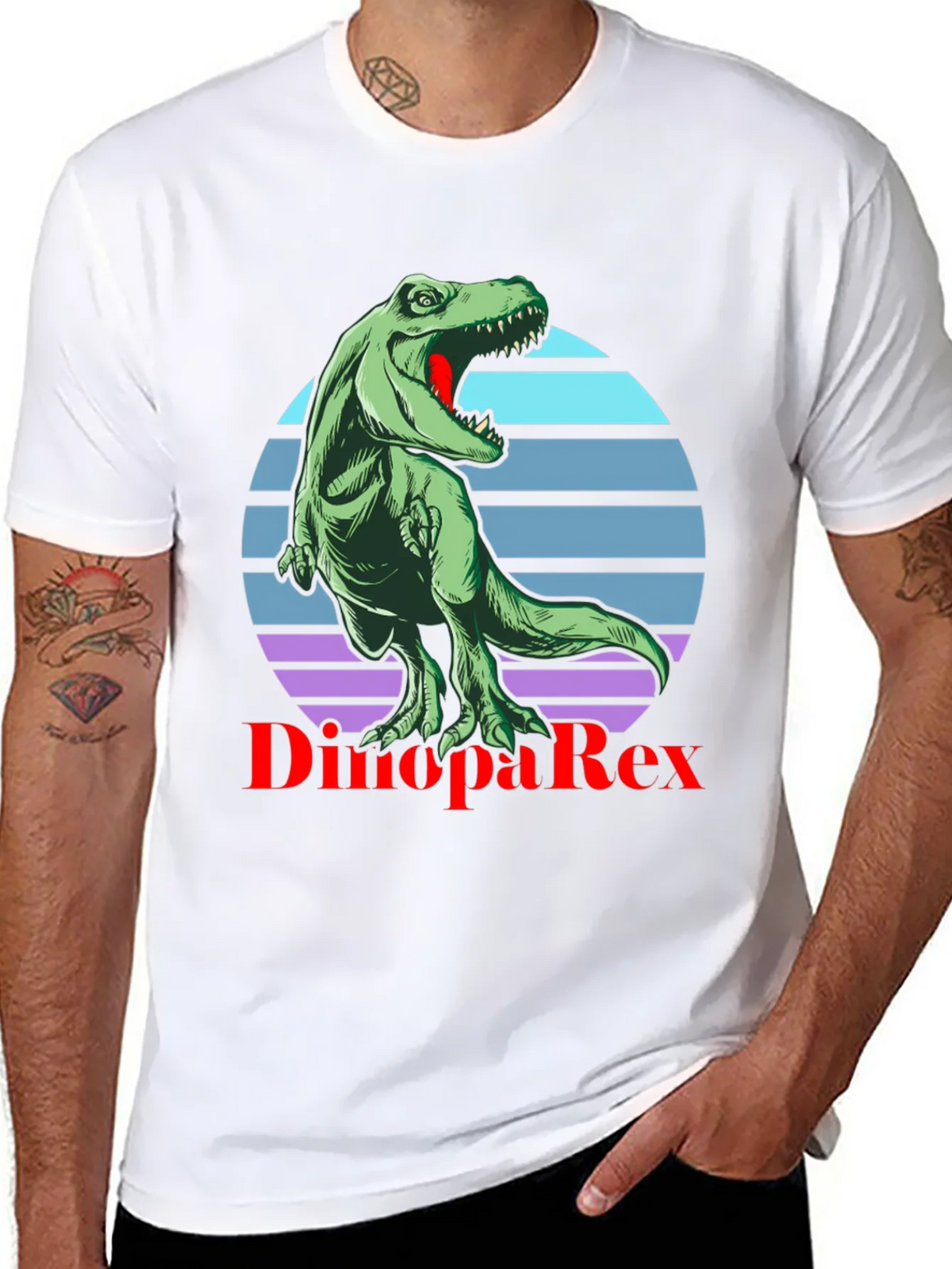 Dino PaRex T-Shirt - Retro Dinosaur Tee product image 7