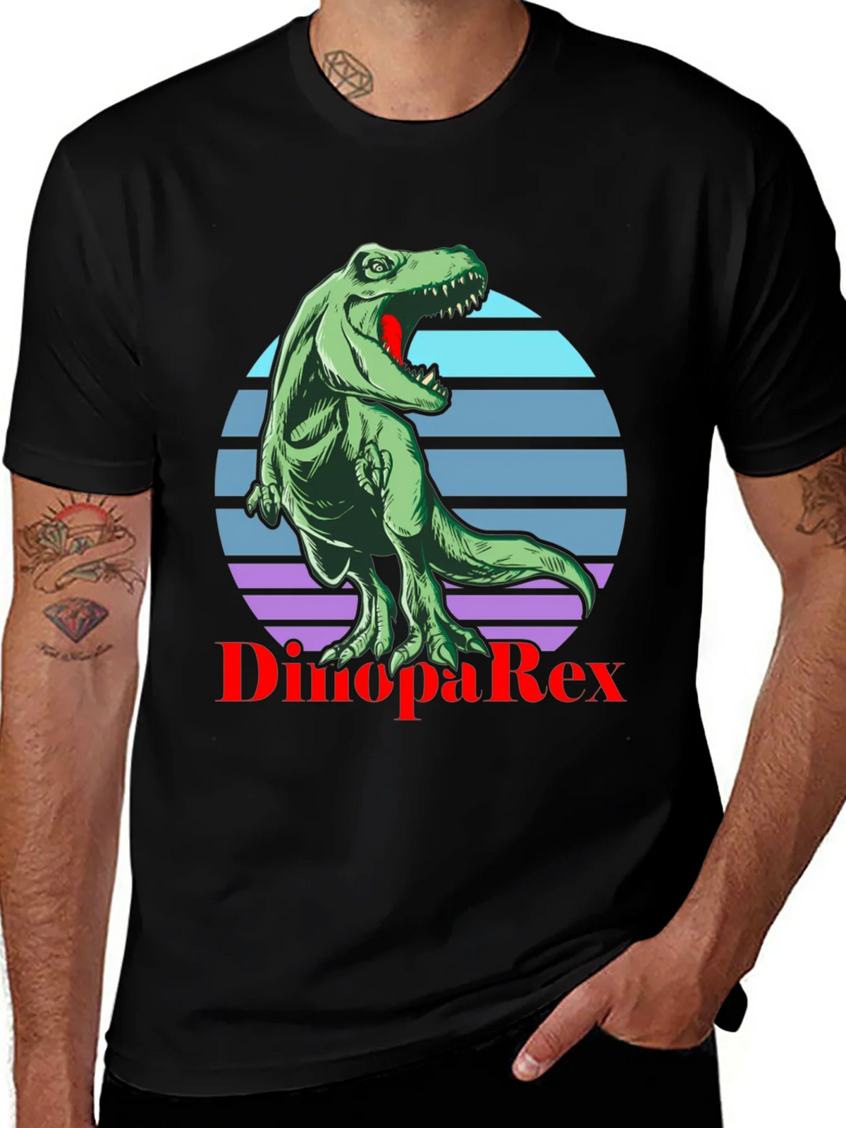 Dino PaRex T-Shirt - Retro Dinosaur Tee product image 1