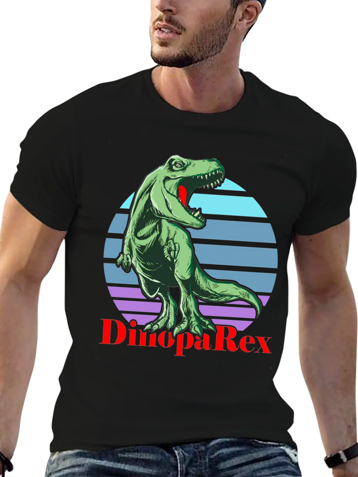 Dino PaRex T-Shirt - Retro Dinosaur Tee product image 6