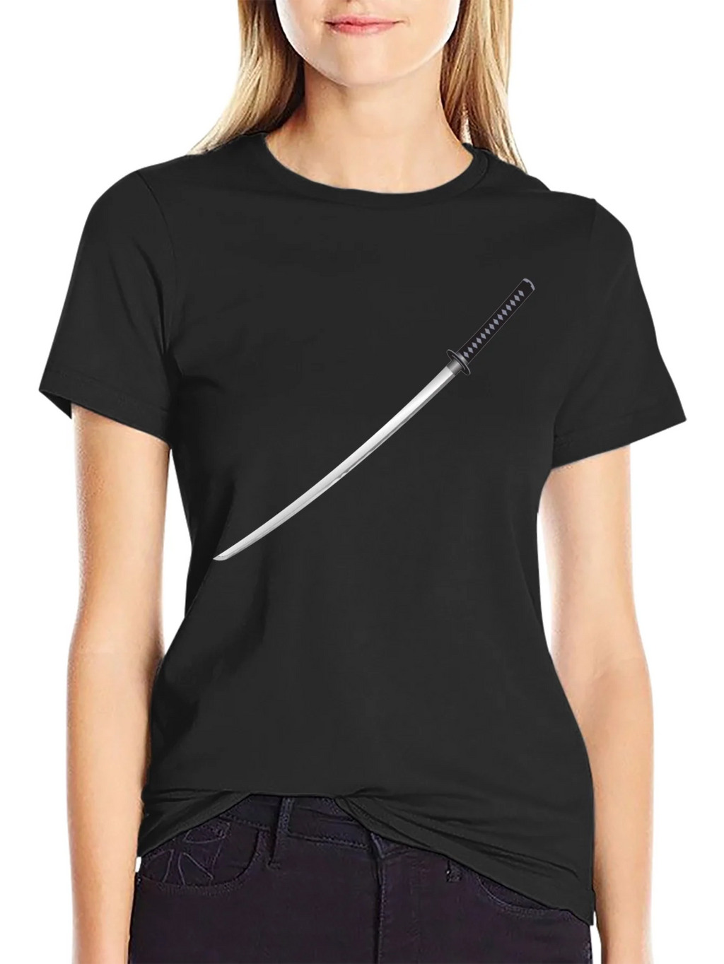 Samurai Sword Graphic Tee - Mens Black T-Shirt product image 2
