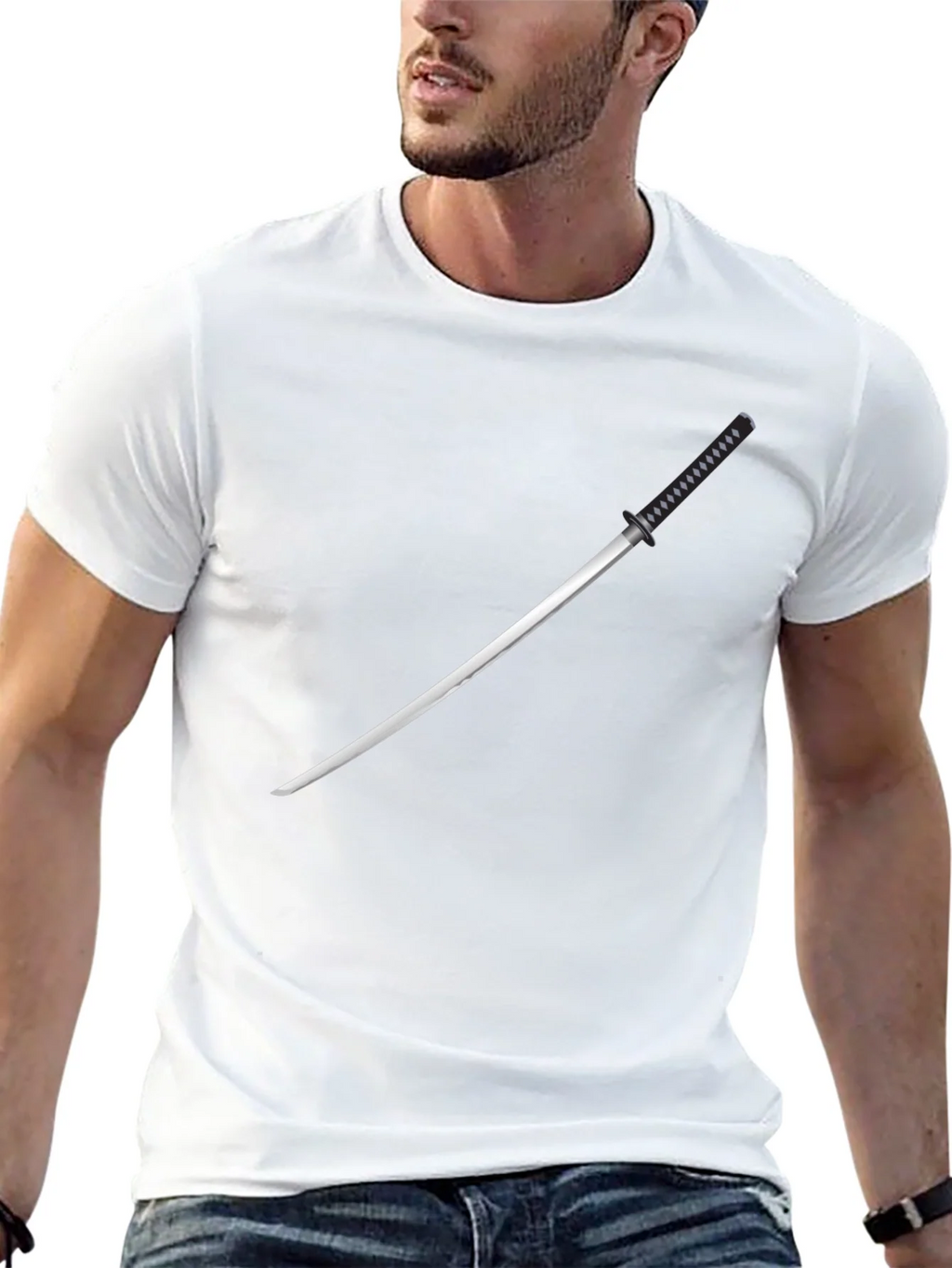 Samurai Sword Graphic Tee - Mens Black T-Shirt product image 12