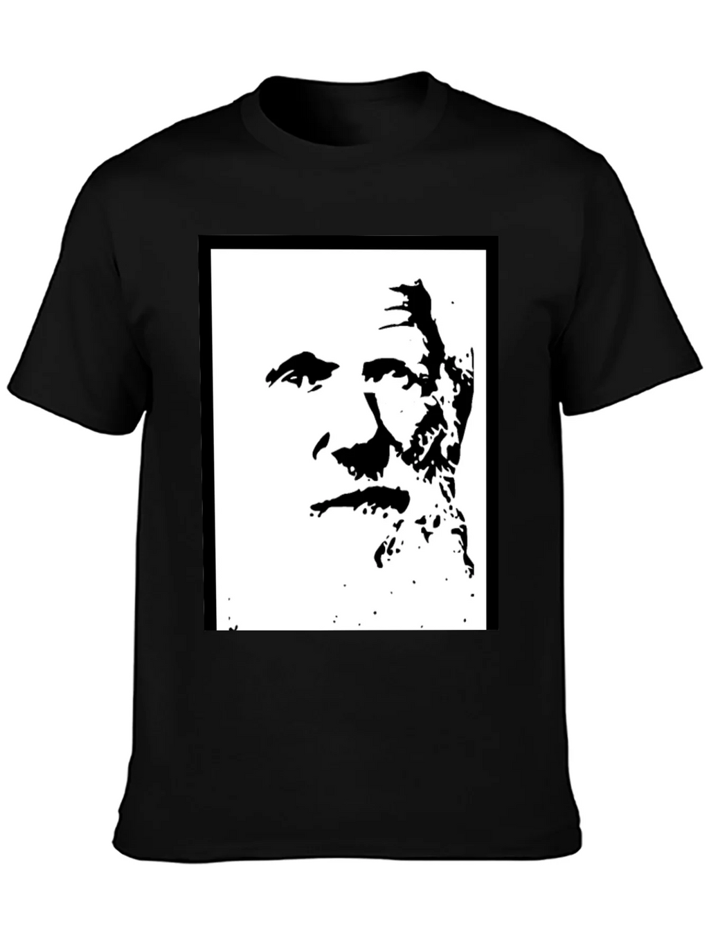 Bold Black Graphic Tee - Iconic Silhouette product image 3