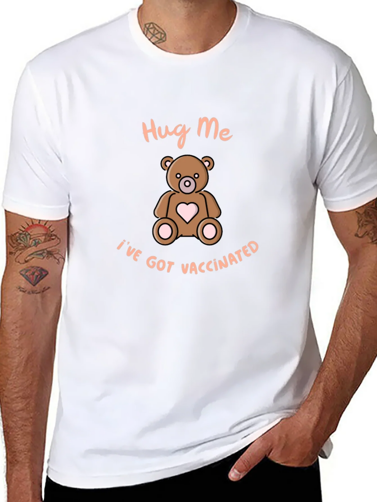 Hug Me Ive Got Vaccinated T-Shirt product image 6