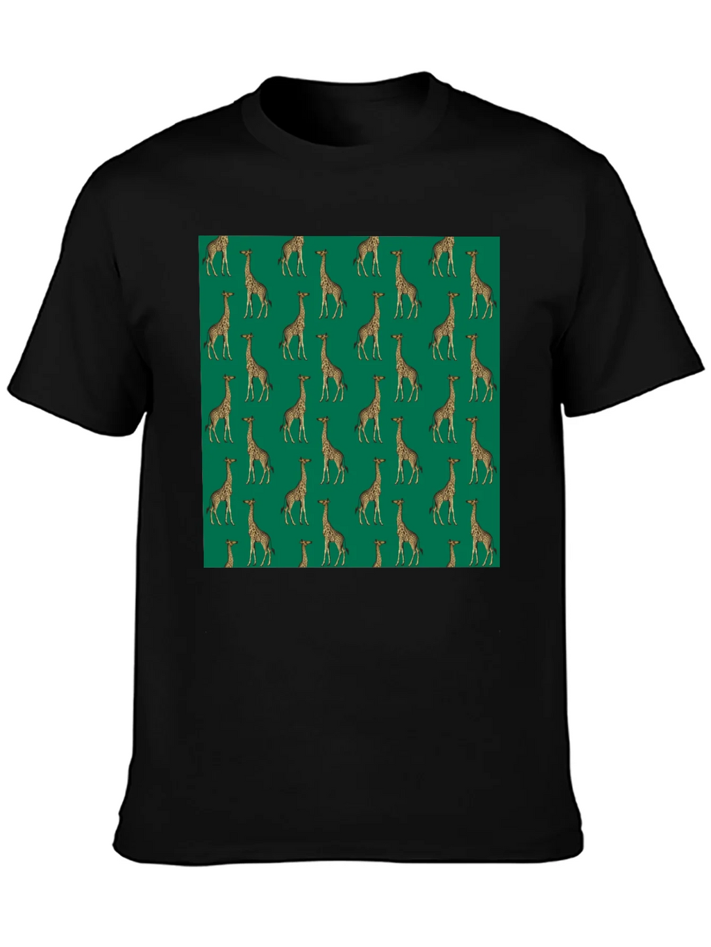Giraffe Print Black T-Shirt product image 3