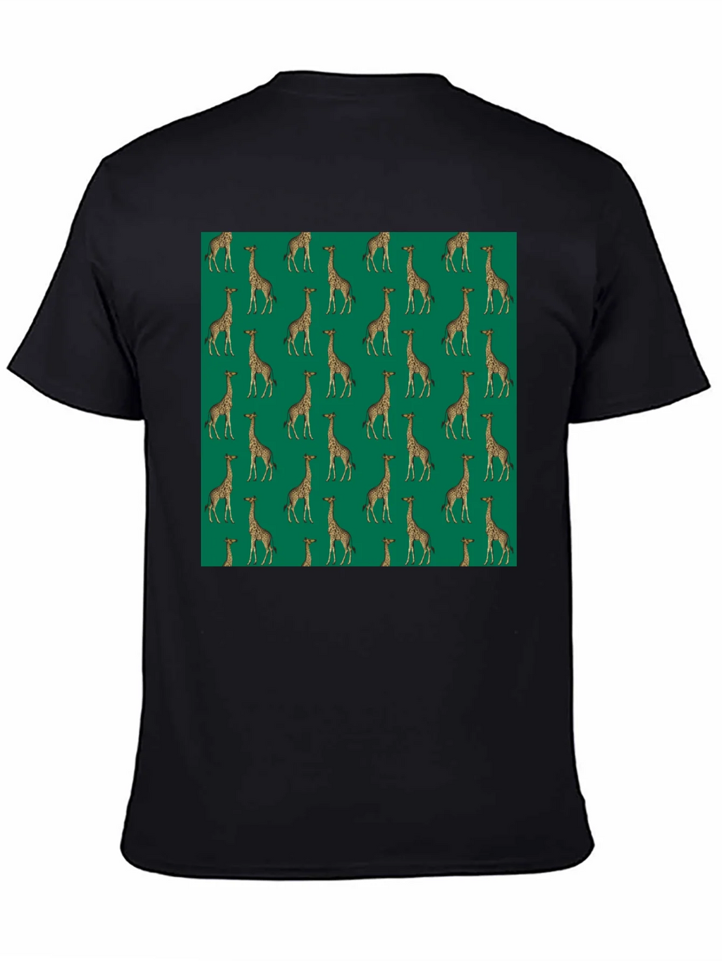 Giraffe Print Black T-Shirt product image 4