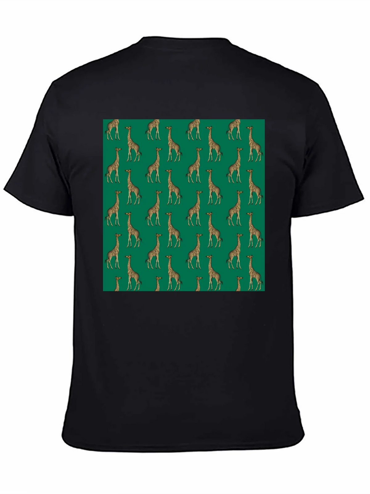 Giraffe Print Black T-Shirt product image 4