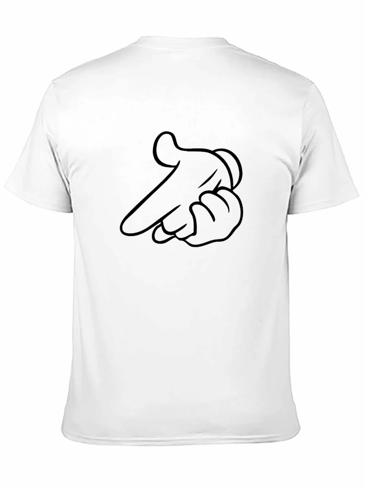 Pointing Finger Graphic Black T-Shirt product image 10