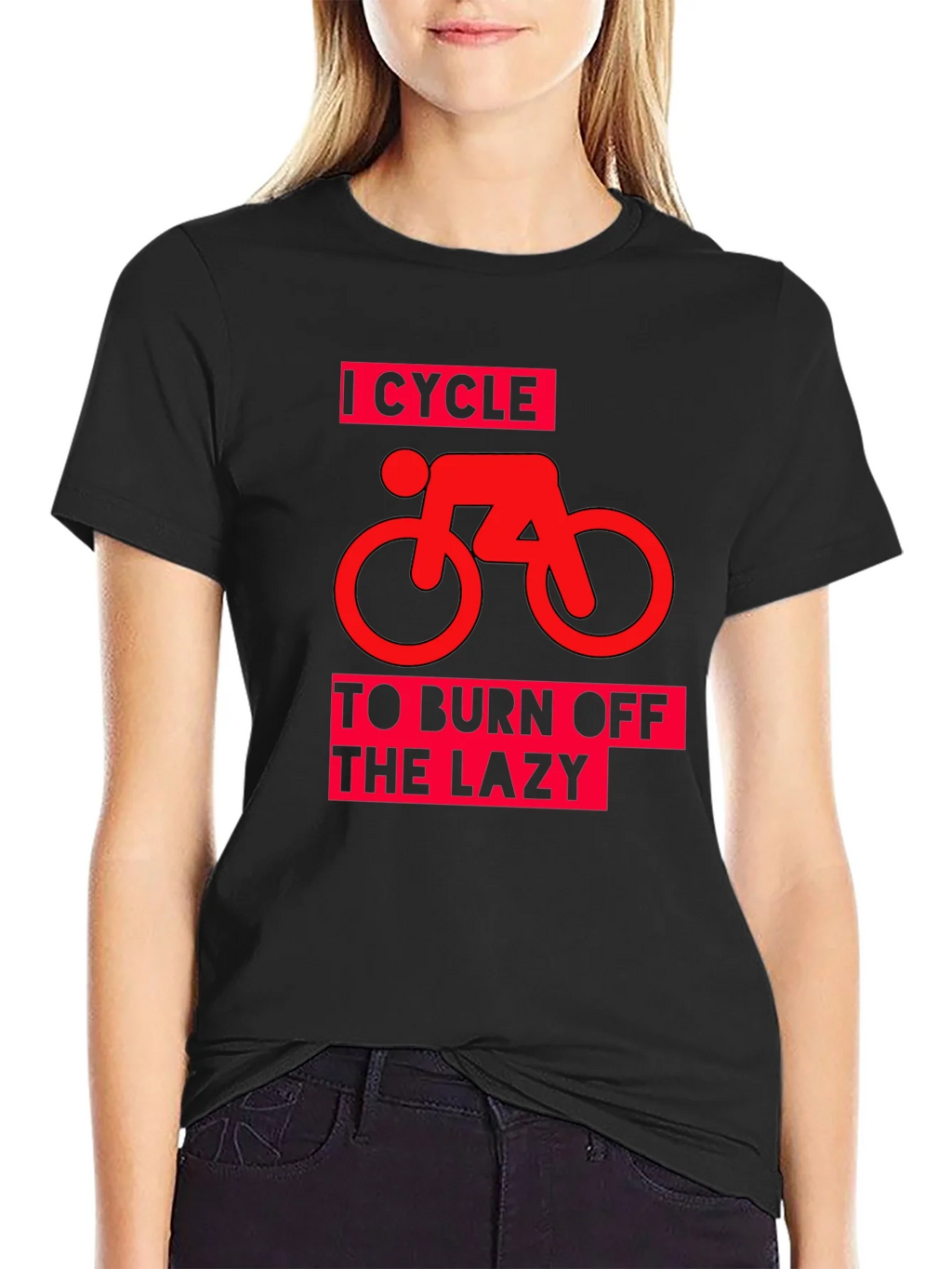 I Cycle to Burn Off the Lazy Graphic Tee product image 2