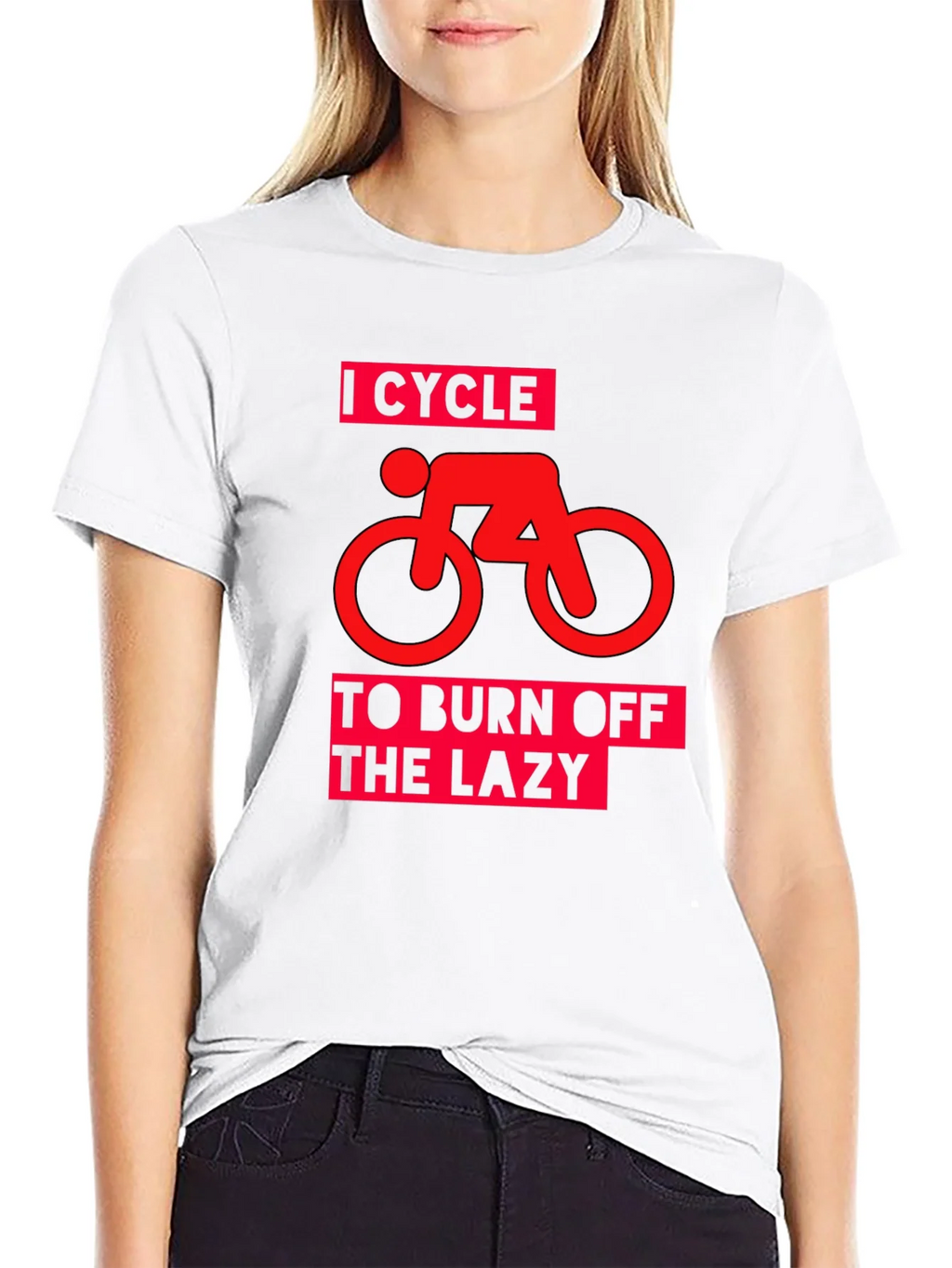 I Cycle to Burn Off the Lazy Graphic Tee product image 8