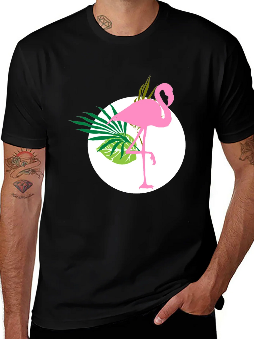 Tropical Flamingo Graphic Tee - Stylish & Unique product image 1