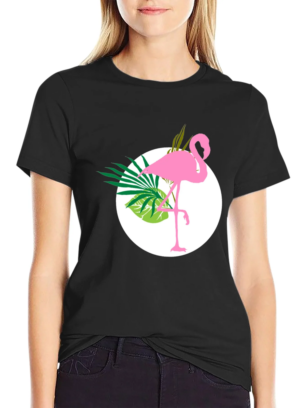 Tropical Flamingo Graphic Tee - Stylish & Unique product image 2