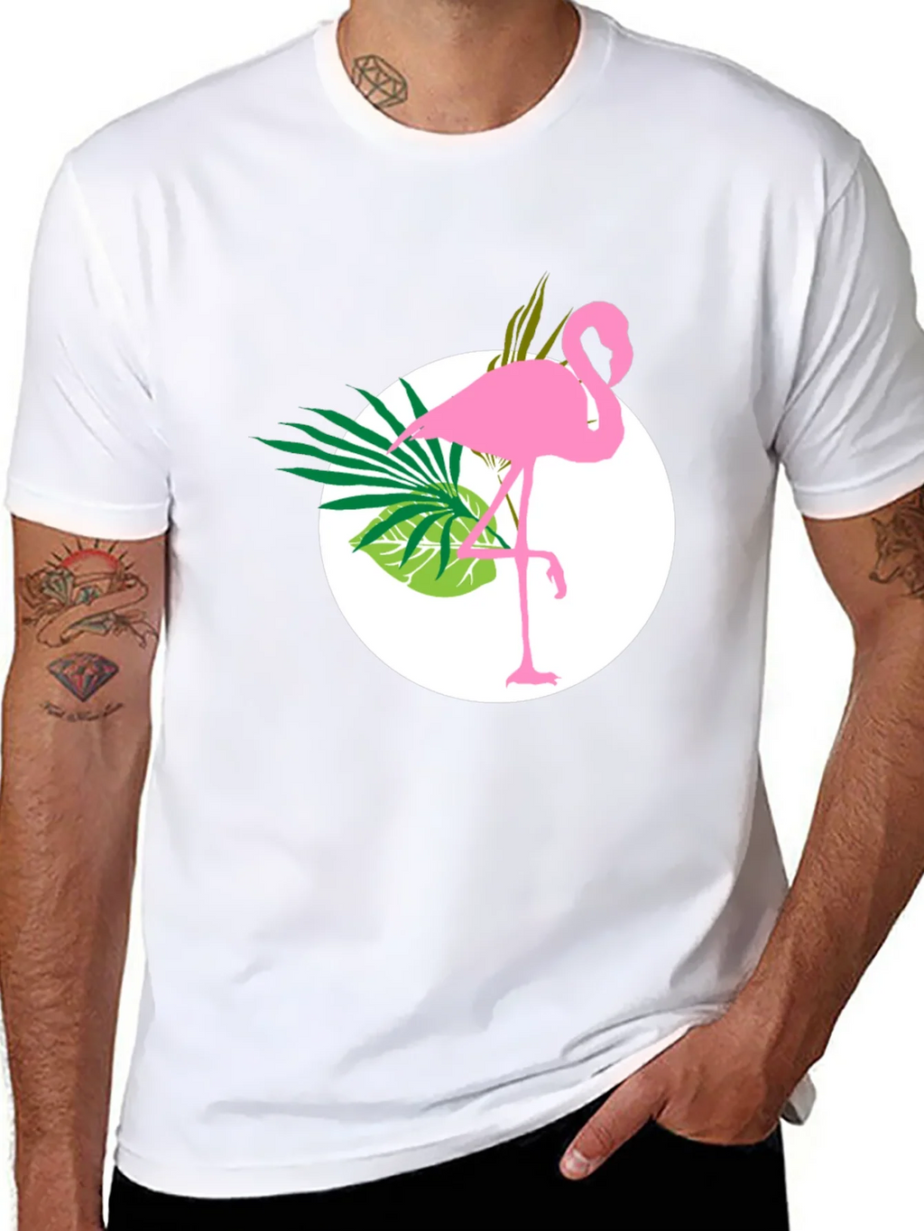 Tropical Flamingo Graphic Tee - Stylish & Unique product image 7