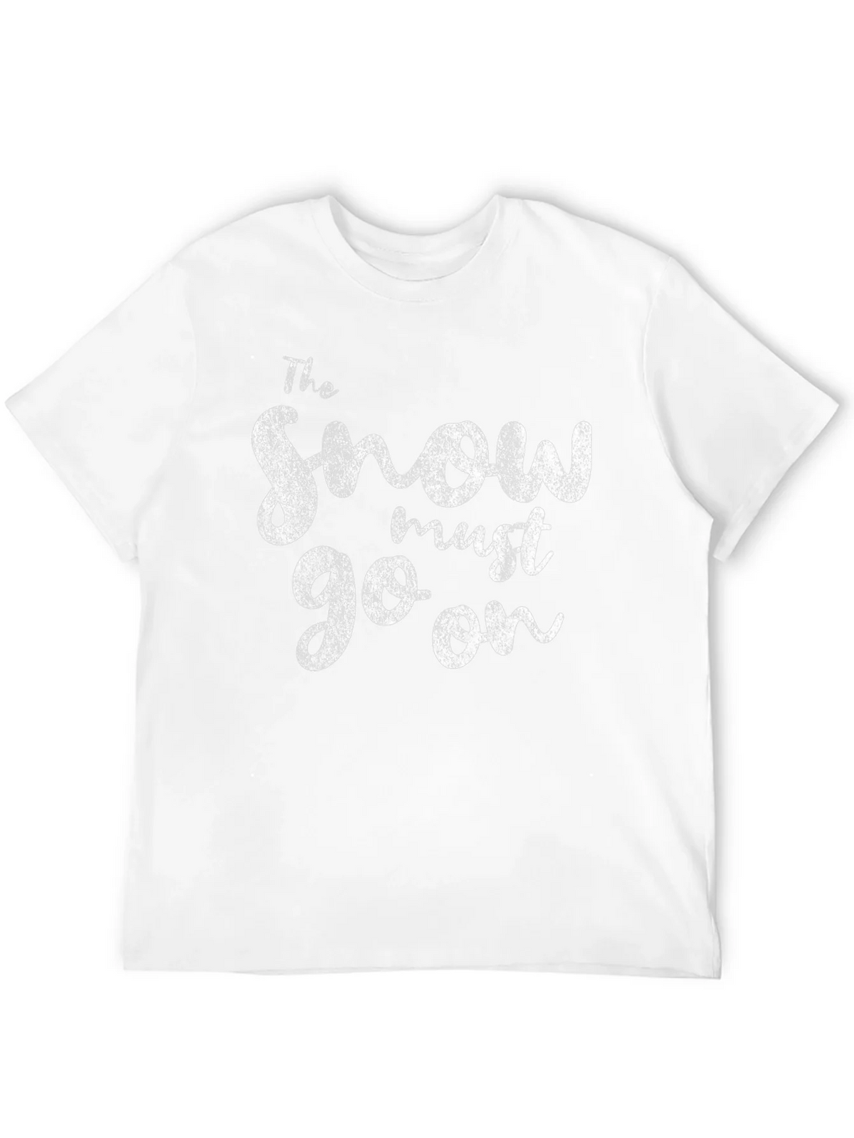 The Snow Must Go On Graphic Tee - Black Cotton T-Shirt product image 2