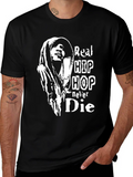 Real Hip Hop Never Die Black T-Shirt product image 1