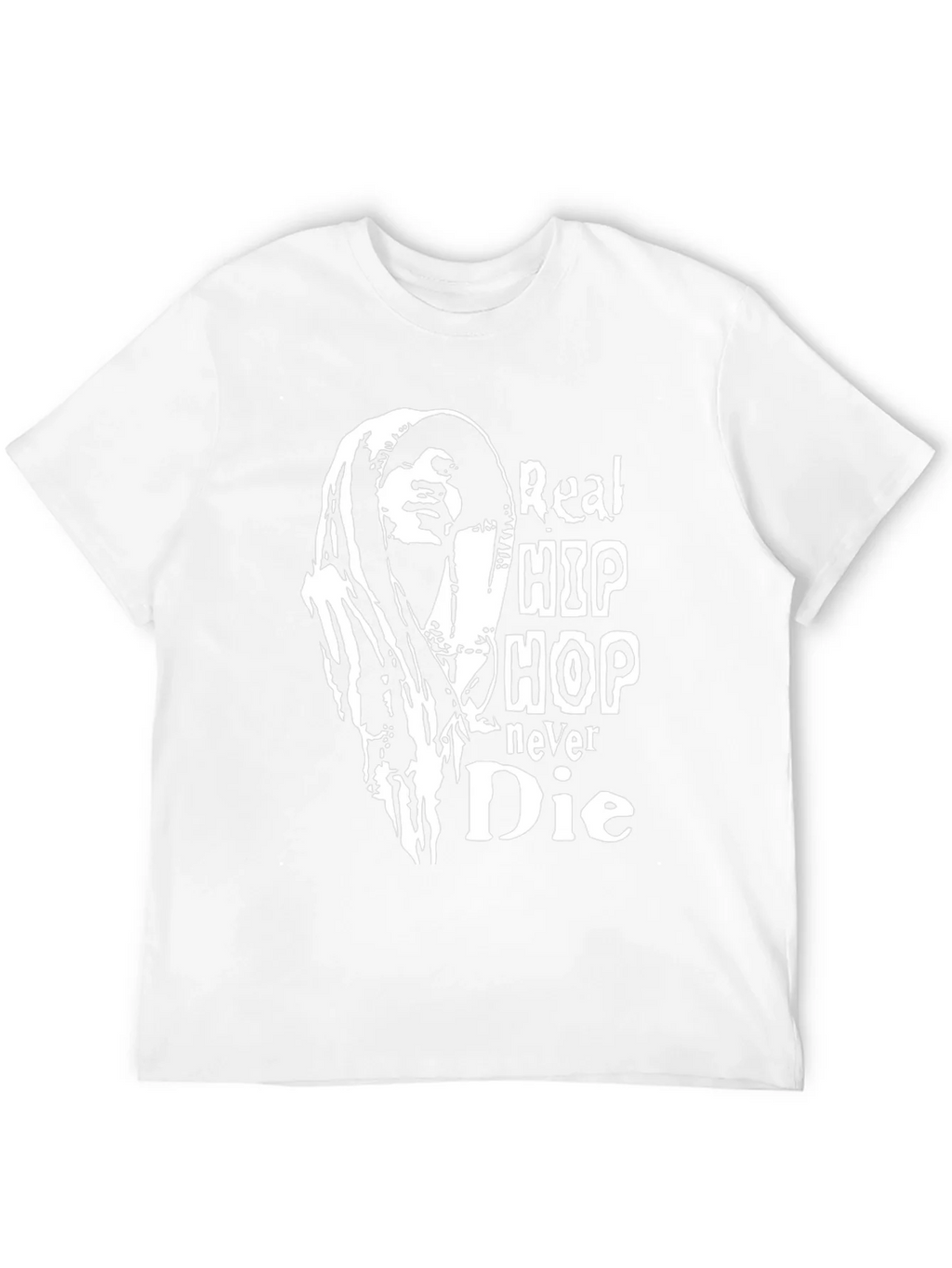 Real Hip Hop Never Die Black T-Shirt product image 8