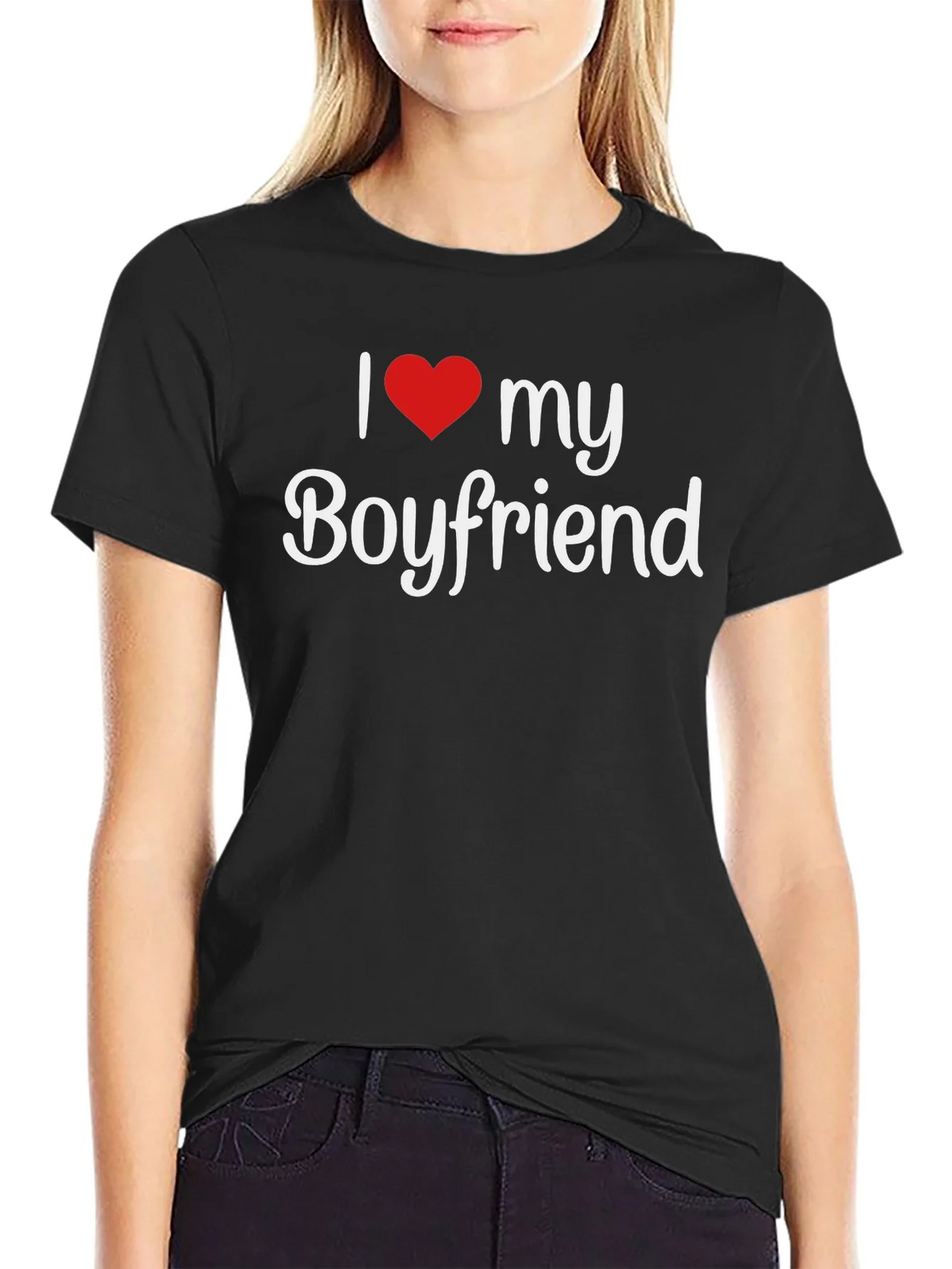 I Heart My Boyfriend T-Shirt - Stylish Graphic Tee product image 1