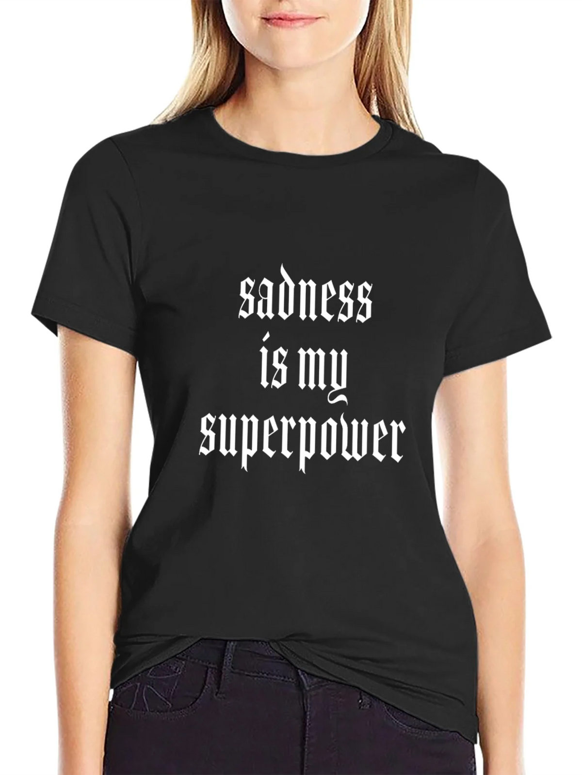 Sadness is My Superpower T-Shirt - Gothic Style product image 2