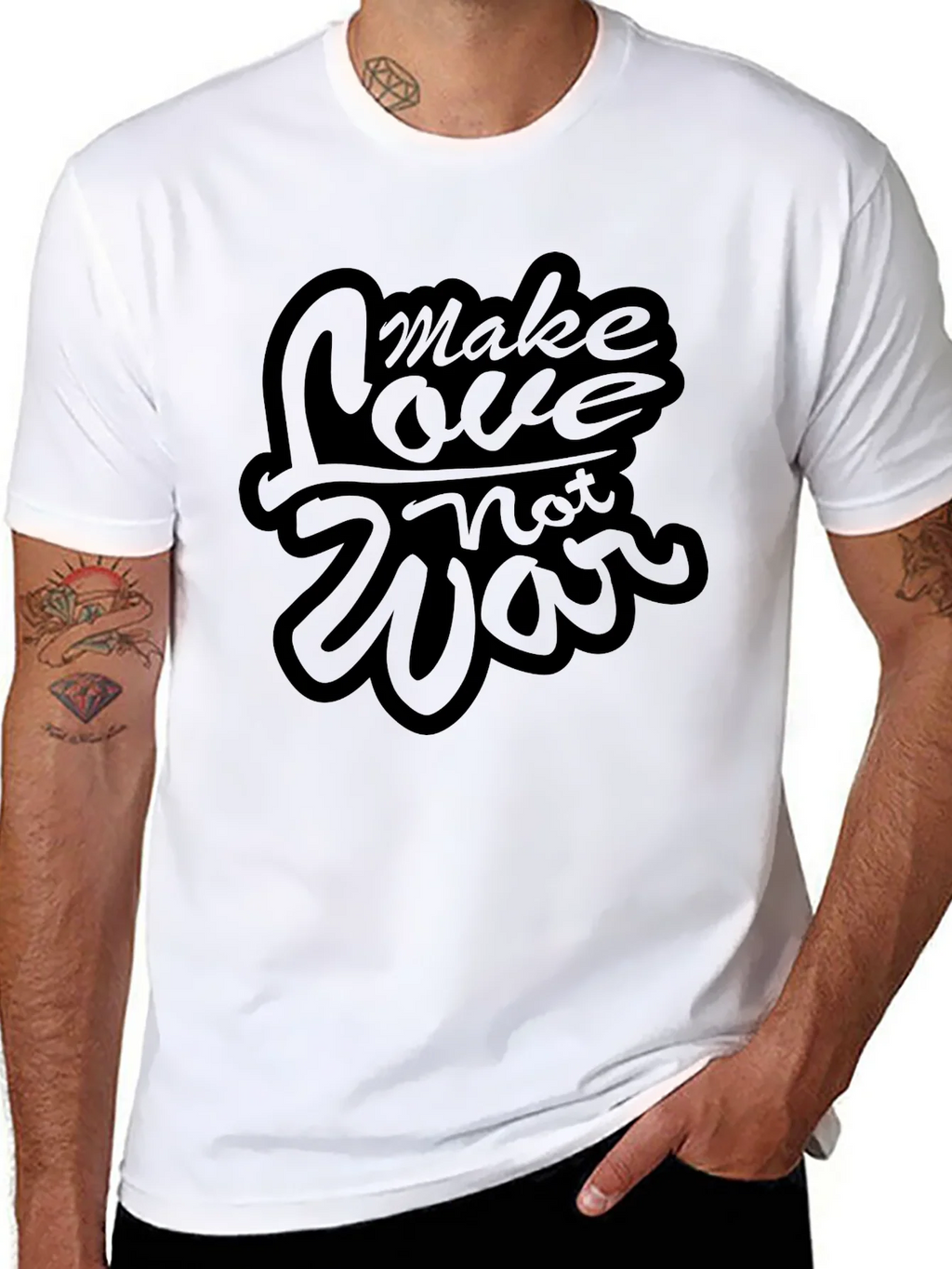 Make Love Not War Graphic Tee - Stylish Unisex T-Shirt product image 7